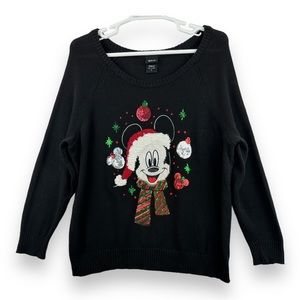 Disney Women’s Mickey Mouse Holiday Sweater Size 2